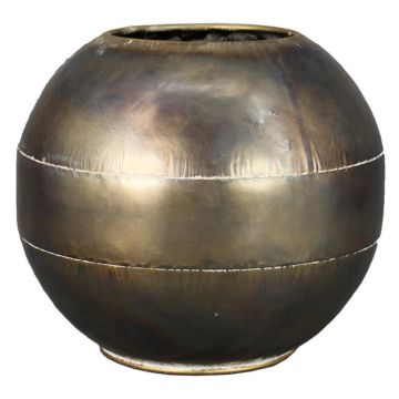 Maceta PERSEUS, metal, bronce, 23,5cm, Ø27cm
