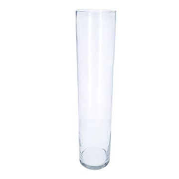 Florero cilíndrico de cristal SANYA AIR, transparente, 70cm, Ø15cm