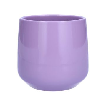 Cachepot ZIOKA en cerámica, morado, 13,5cm, Ø14,5cm