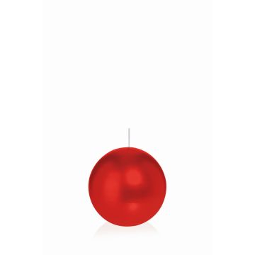 Vela de bola MAEVA, roja, Ø6cm, 10h - Made in Germany