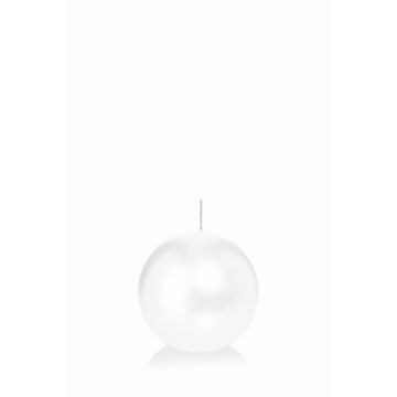 Vela de bola MAEVA, blanca, Ø6cm, 10h - Made in Germany