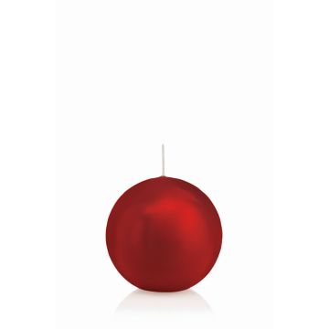 Vela de bola MAEVA, roja, Ø7cm, 16h - Made in Germany