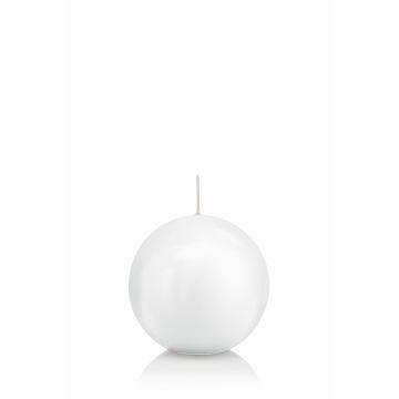 Vela de bola MAEVA, blanca, Ø7cm, 16h - Made in Germany