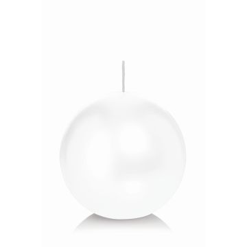Vela de bola MAEVA, blanca, Ø10cm, 46h - Made in Germany