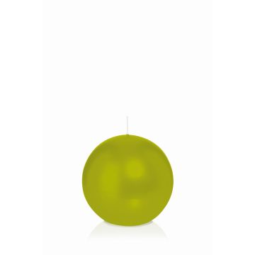 Vela de bola MAEVA en papel celofán, verde, Ø7cm, 25h - Made in Germany