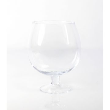 Copa de cristal / Copa de brandy LIAM con pie, transparente, 20cm, Ø15cm