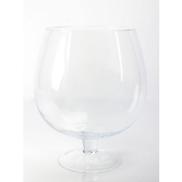 Copa de cristal / Copa de brandy LIAM con pie, transparente, 38cm, Ø29cm