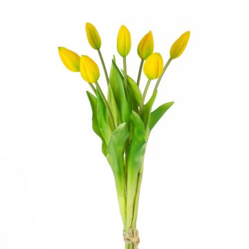 Ramillete de tulipanes artificiales LONA, amarillo-verde, 45cm, Ø20cm