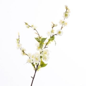 Rama decorativa de cerezo en flor VALESKA, floración, blanco, 85cm