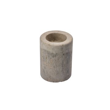 Soporte para velas JUANJO en aspecto de hormigón, para velas de té y velas de palo, gris hormigón, 8cm, Ø6cm