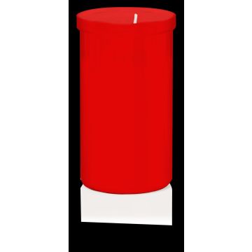 Luz de tumba REBECA, rojo-blanco, 10cm, Ø5,9cm, 50h