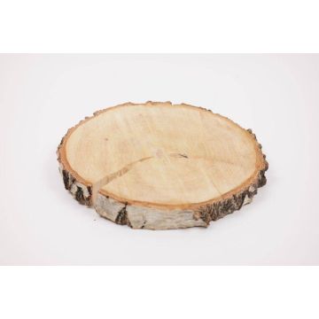 Corte de madera de abedul NINO, color natural, 3cm, Ø25cm