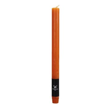 Vela larga AURORA, naranja, 27cm, Ø2,2cm, 10h - Made in Germany