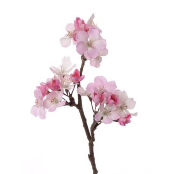Rama decorativa de manzano en flor OCHUKO, floración, rosa-blanco, 35cm