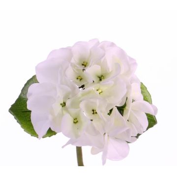 Hortensia de plástico CHIDORI, blanco-verde, 30cm, Ø13cm