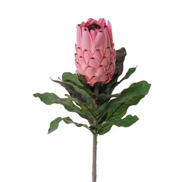 Flor falsa Protea NELLI, rosa, 75cm, Ø8cm