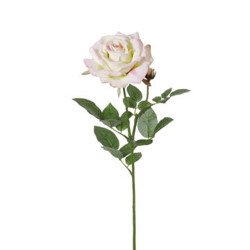 Rosa textil JANINE, rosa pálido, 70cm, Ø12cm