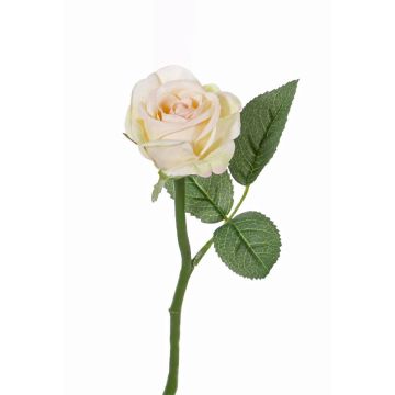 Rosa artificial GABI, rosa-crema, 25cm, Ø5cm
