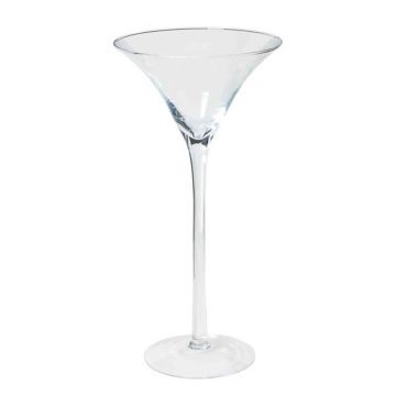 Copa de martini / copa de cóctel SACHA OCEAN con pie, embudo/redondo, transparente, 50cm, Ø25,5cm