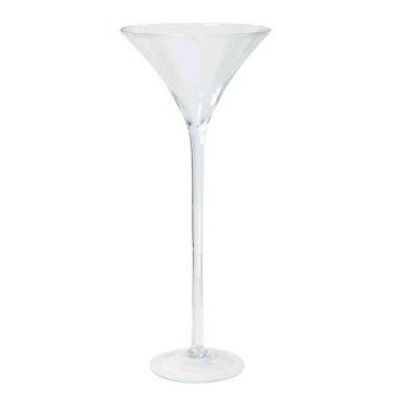 Copa de martini / copa de cóctel SACHA OCEAN con pie, embudo/redondo, transparente, 70cm, Ø30cm