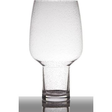Jarrón de suelo de cristal GRACIE, cilíndrico/redondo, transparente, 36cm, Ø10cm/Ø19,5cm