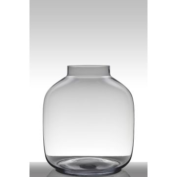 Jarrón de cristal redondo GEORGIA EARTH, transparente, 38cm, Ø34cm