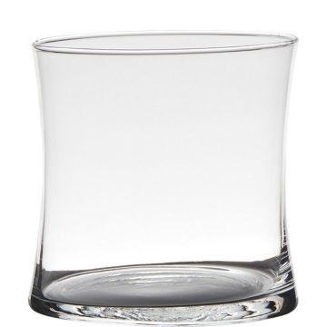 Portavelas para mesa DENNY, reloj de arena, transparente, 12cm, Ø12cm