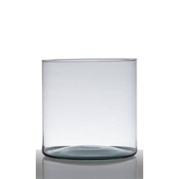 Portavelas para mesa ALONDRA, cilíndrico/redondo, transparente, 19cm, Ø19cm