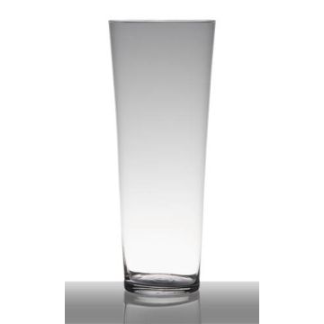 Jarrón de vidrio AMNA EARTH, embudo/redondo, transparente, 40cm, Ø16,5cm