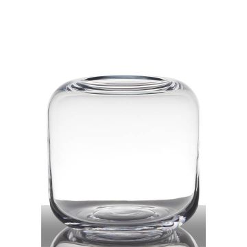 Bombonera de vidrio EIKE, cilíndrica/redonda, transparente, 21cm, Ø21cm