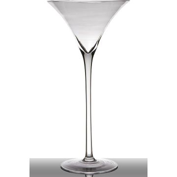 Copa de Martini XXL SACHA EARTH sobre soporte, transparente, 70cm, Ø29cm