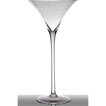Copa de Martini XXL SACHA EARTH sobre soporte, transparente, 90cm, Ø35cm