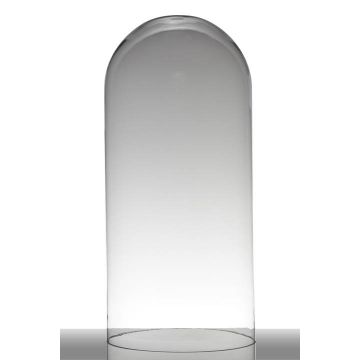 Campana de cristal ADELINA, cilíndrica/redonda, transparente, 62cm, Ø28cm