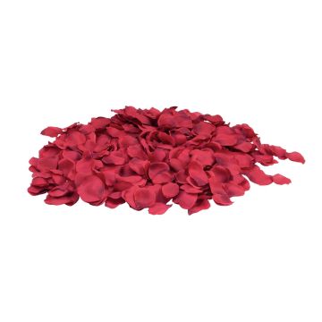 Pétalos de rosa de plástico MEGGIE, 500 unidades, rojo, 4x4cm