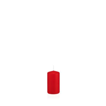 Vela votiva / vela de pilar MAEVA, roja, 10cm, Ø5cm, 23h - Hecho en Alemania