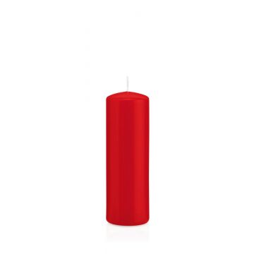 Vela votiva / vela de pilar MAEVA, rojo, 15cm, Ø5cm, 37h - Hecho en Alemania