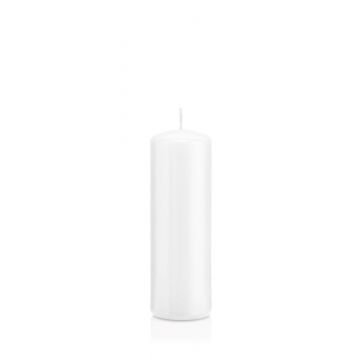 Vela votiva / vela de pilar MAEVA, blanco, 15 cm, Ø5 cm, 37 h - Hecho en Alemania