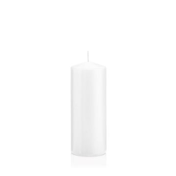 Vela votiva / vela de pilar MAEVA, blanco, 15 cm, Ø6 cm, 54 h - Hecho en Alemania