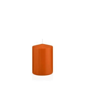 Vela votiva / vela de pilar MAEVA, naranja, 10 cm, Ø7cm, 42h - Hecho en Alemania