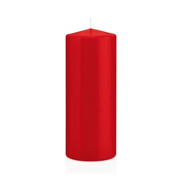 Vela votiva / vela de pilar MAEVA, roja, 20cm, Ø8cm, 119h - Hecho en Alemania