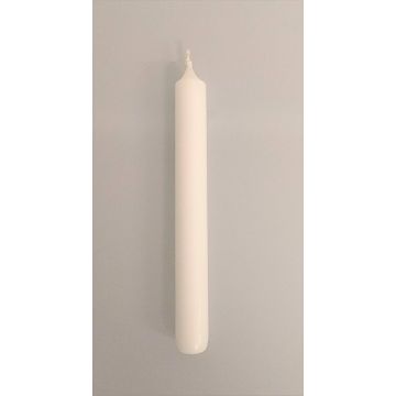 Vela para candelabro / Velas cónicas CHARLOTTE, marfil, 18,5cm, Ø2,1cm, 6,5h - Hecho en Alemania