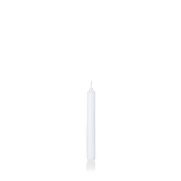 Vela para candelabro / Velas cónicas CHARLOTTE, blanco, 18,5cm, Ø2,1cm, 6,5h - Hecho en Alemania