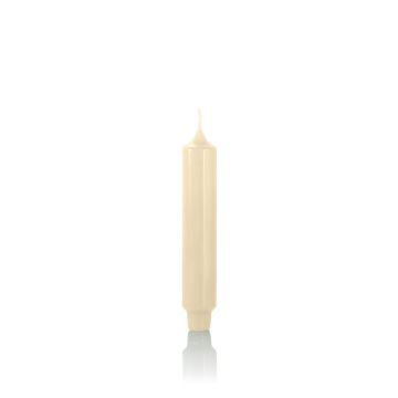 Vela cónica / Vela alargada ARIETTA, crema, 16.4cm, Ø2.8cm, 6h - Hecho en Alemania
