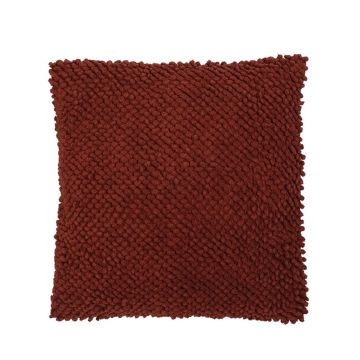 Cojín BOLLY, con perlas, rojo, 45x45cm