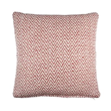 Cojín decorativo KENZA, zigzag, naranja, 45x45cm