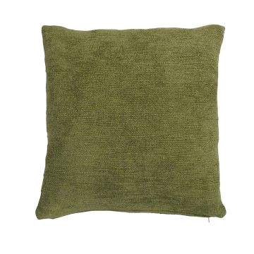 Cojín Decorativo de Lienzo KALUA, verde caqui, 45x45cm