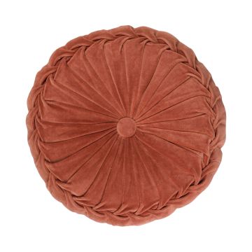 Cojín redondo BELLONA, rosa salmón, 10x40cm