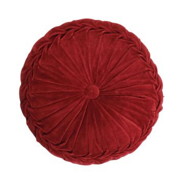 Cojín redondo BELLONA, rojo vino, 10x40cm