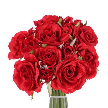 Ramillete de rosas sintéticas ROSILA, rojo, 25cm, Ø20cm