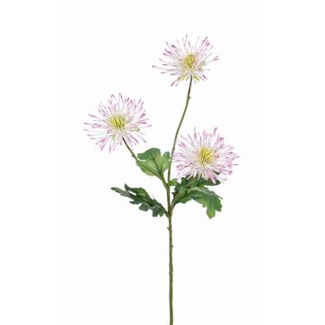 Crisantemo artificial SOLVIE, blanco-rosa, 70cm, Ø10cm